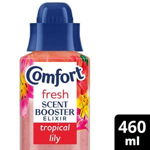 Sainsburys Comfort Fresh Scent Booster Tropical Lily Elixir Laundry Fragrance 460ml- Kjøp online på McGrocer