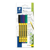 Staedtler Noris Handwriting Pens Multicolour Pack of 4