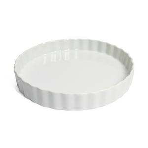 Sainsburys Habitat Riko Non Stick Porcelain Pie Dish Cream 24cm- Buy online at McGrocer