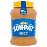 Sun-Pat smooth peanut butter jar 570g (British brand)