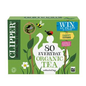 Clipper Organic Everyday Black Tea Bags 80 Count
