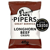 Sainsburys Pipers Great Berwick Longhorn Beef Potato Crisps 40g- Buy online at McGrocer