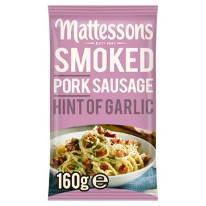 Sainsburys Mattessons Smoked Pork Sausage Hint of Garlic 160g- Buy online at McGrocer
