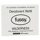 Fussy natural deodorant refill wilderness 40g - British product