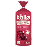 Tortitas vegetarianas Kallo con sabor a remolacha y vinagre balsámico, 122 g