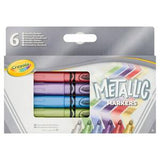 Sainsburys Crayola Metallic Markers Pack of 6- Buy online at McGrocer