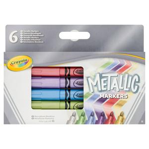 Sainsburys Crayola Metallic Markers Pack of 6- Buy online at McGrocer