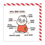 Sainsburys New Baby Guide Greeting Card Blank Inside 21x21cm- Buy online at McGrocer