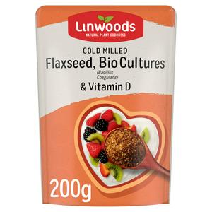 Linwoods Milled Flaxseed Bio Cultures Vitamin D 200g, UK version
