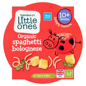 Sainsbury's baby food spaghetti bolognese 190g (British brand)