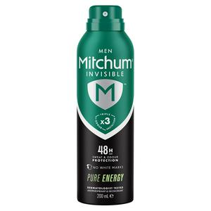 Mitchum Men's Antiperspirant Pure Energy 200ml, imported from the UK