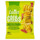 Laila Grills Chilli Lemon potato snacks 80g, UK version