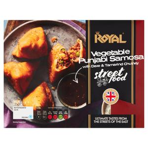 Sainsburys Royal Vegetable سمبوسة بنجابي لأكل الشارع جاهزة للطهي 350 جرام - اشترِ عبر الإنترنت من McGrocer