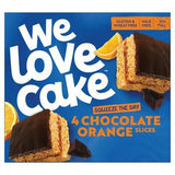 We Love Cake chocolate orange cake slices x4 pack 132g (British brand)