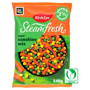 Birds Eye Steamfresh Super Sunshine Mix Mixed Vegetables x4 540g