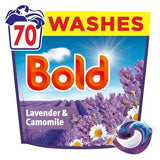 Sainsburys Bold All in 1 Lavender & Camomile Laundry Detergent Pods 70 Washes- Buy online at McGrocer