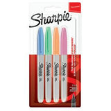 Sainsburys Sharpie Pastel Marker Pens 4pk Permanent Markers- Buy online at McGrocer