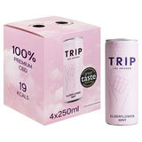 Sainsburys Trip CBD Infused Elderflower Mint 4x250ml- Buy online at McGrocer