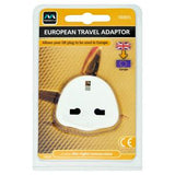 Sainsburys Masterplug UK to Euro Travel Adaptor European Electrical Socket- Buy online at McGrocer