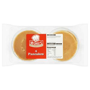 McGhee's Scottish Pancakes pack of 4, imported from the UK