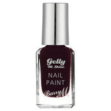 Barry M Gelly Hi Shine Nail Paint 124 Black Cherry 10ml