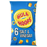 Sainsburys Hula Hoops Salt & Vinegar Potato Ring Crisps Multipack x6- Buy online at McGrocer