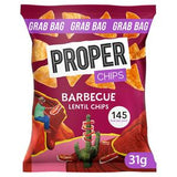 Sainsburys Proper Barbecue Lentil Chips Snacks 31g- Buy online at McGrocer