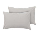Sainsburys Sainsbury's Home Brushed Cotton Standard Pillowcase Pair Dove Grey- Buy online at McGrocer