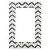 Something Different Chevron Pattern Monochrome Mirror