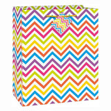 Chevron Design Party Gift Bag with Carry Handle