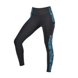 Camouflage Gripped Horse Riding Tights for Women Size 16R