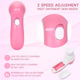 Livingandhome 5 in 1 Electric Facial Cleansing Brush Set