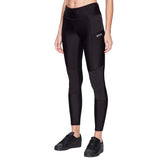 Women's Polyester-Elastane Tech Leggings with Colour Block Design, Size 14R