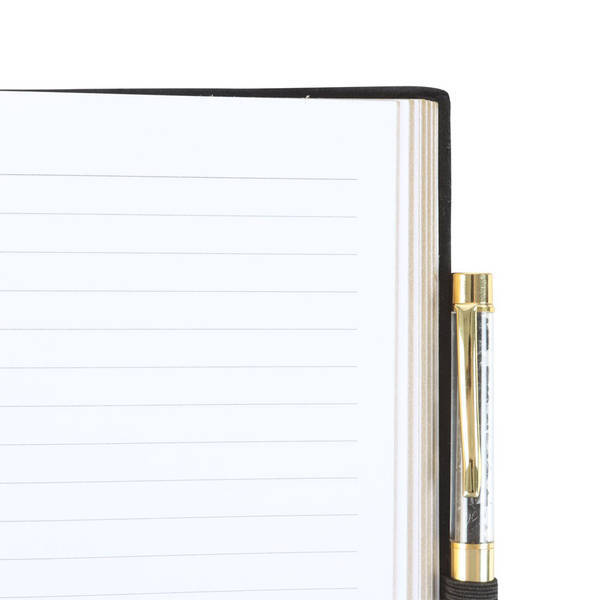 Something Different Wheel Obsidian Notebook & Pen Set