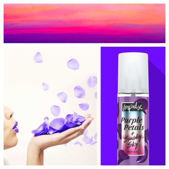 Impulse Purple Petals + Smoky Sky Body Mist 150ml