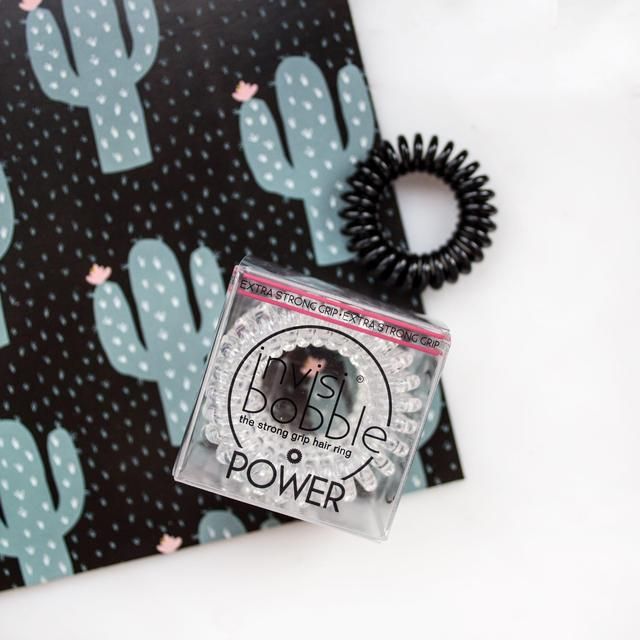 Invisibobble Strong Hold Clear Hair Ties 3 per pack