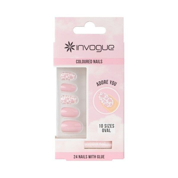 Invogue Valentines Oval Nails - Adore You