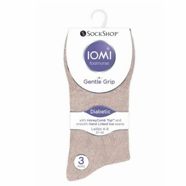IOMI Ladies 6 Pairs Non Elastic Diabetic Socks 4-8 UK