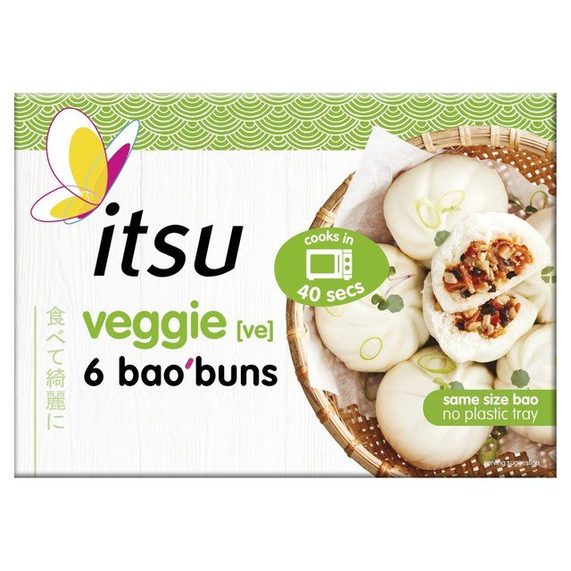 itsu frozen veggie 6 bao buns 270g