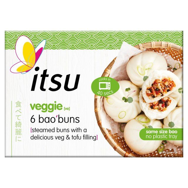 itsu frozen veggie 6 bao buns 270g