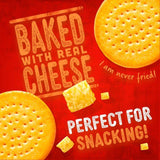 Jacob's Cheddars Red Leicester Flavour Cheese Biscuits   150g