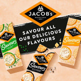 Jacob's Savours Bakes Salt & Cracked Black Pepper Crackers 200g