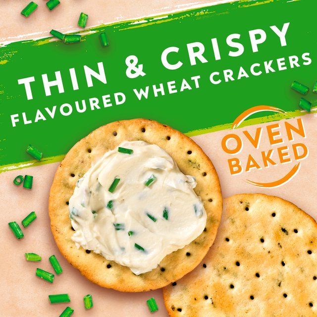 Jacob's Savours Sour Cream & Chive Crackers 150g