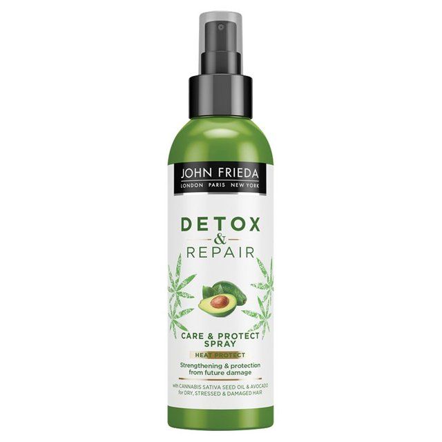 John Frieda Detox & Repair Heat Protect Spray Damaged Hair 200ml