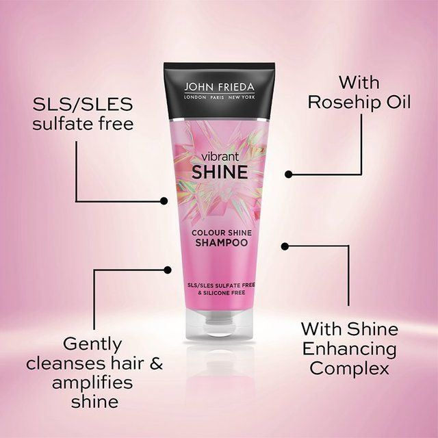 John Frieda Vibrant Shine Weightless Colour Shine Shampoo 250ml