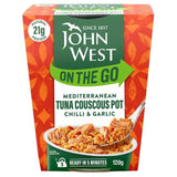 John West On The Go Mediterranean Chilli & Garlic Tuna Couscous Pot 120g