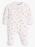 JOJO MAMAN BÉBÉ 2-Piece Sleepsuit & Velour Jacket Set Newborn