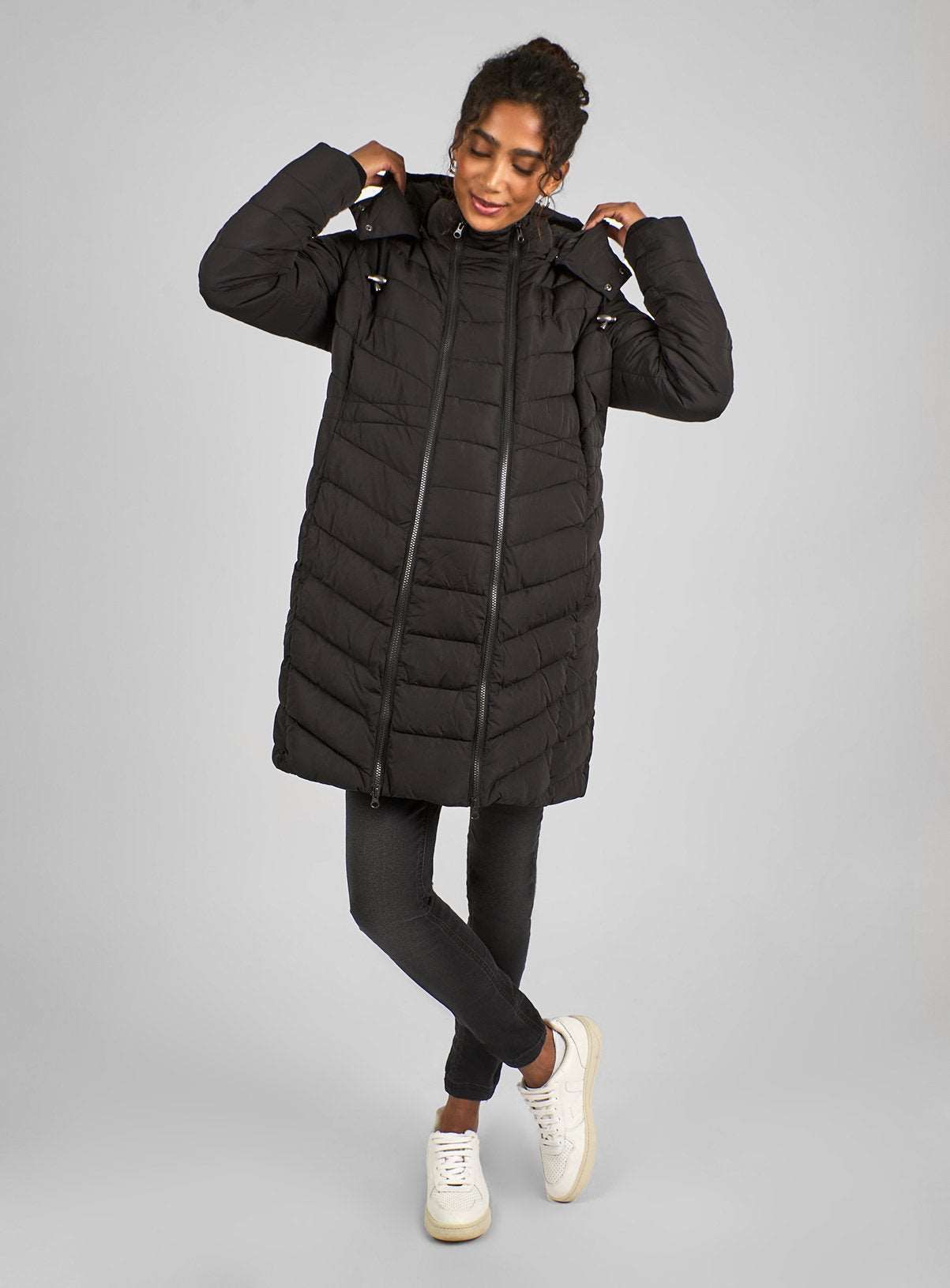 JOJO MAMAN BÉBÉ Longer 2 In 1 Maternity Puffer Coat 14
