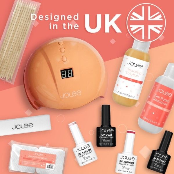 JoLee Gel Nail Polish Set 6x10ml - 4 Colours + Top & Base