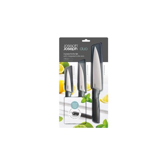 Joseph Joseph Duo 3pc Knife Set (Opal) 3 per pack